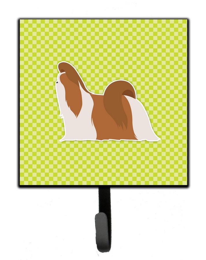 Shih Tzu Checkerboard Green Leash or Key Holder