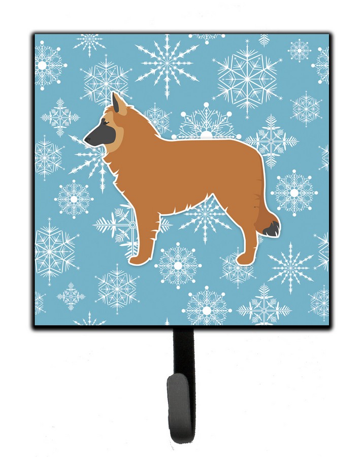 Winter Snowflake Belgian Shepherd Leash or Key Holder