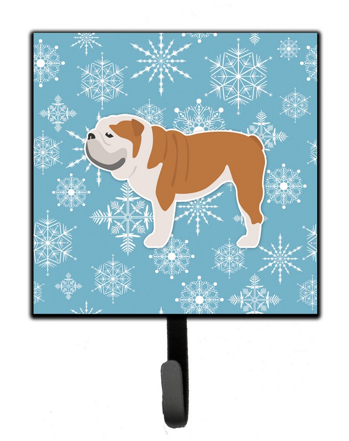 Winter Snowflake English Bulldog Leash or Key Holder
