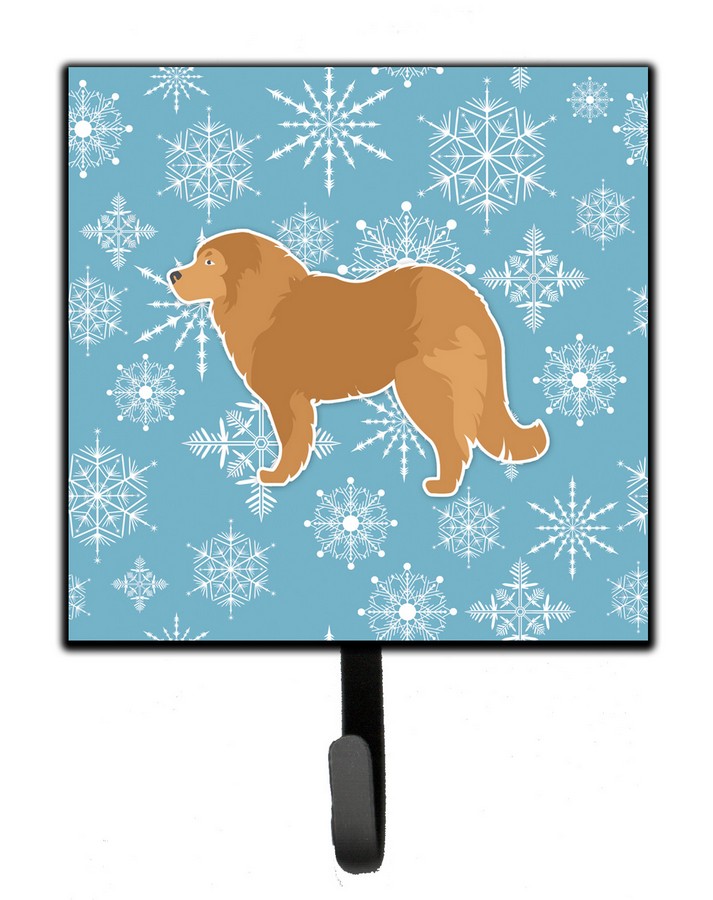 Winter Snowflake Caucasian Shepherd Dog Leash or Key Holder