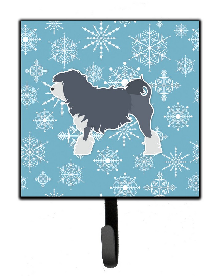 Winter Snowflake Lowchen Leash or Key Holder