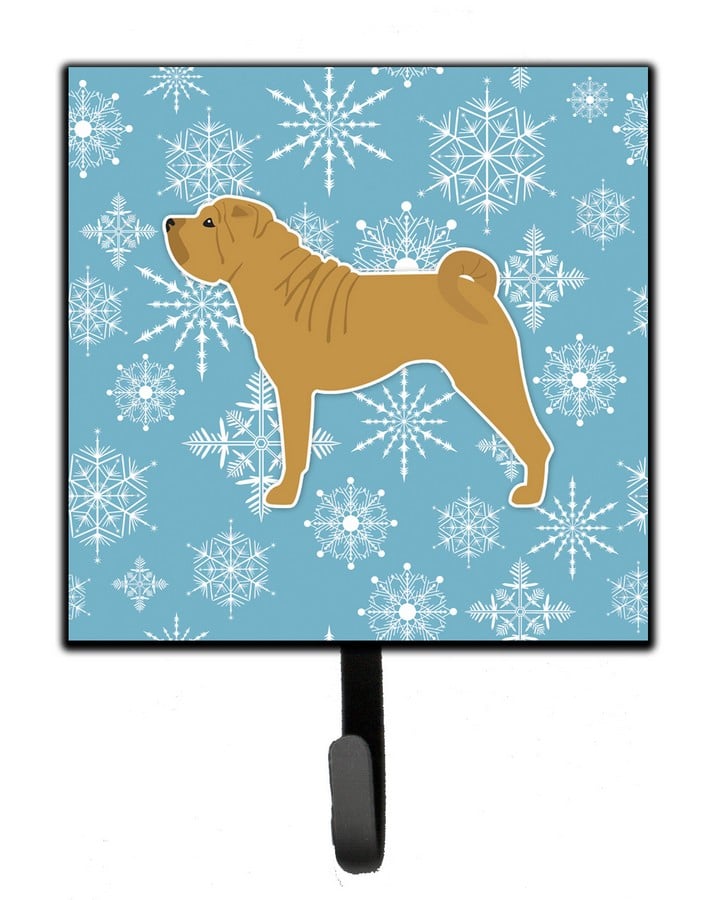 Winter Snowflake Shar Pei Merry Leash or Key Holder