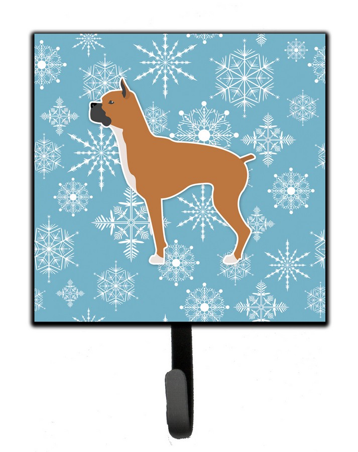 Winter Snowflake Boxer Leash or Key Holder
