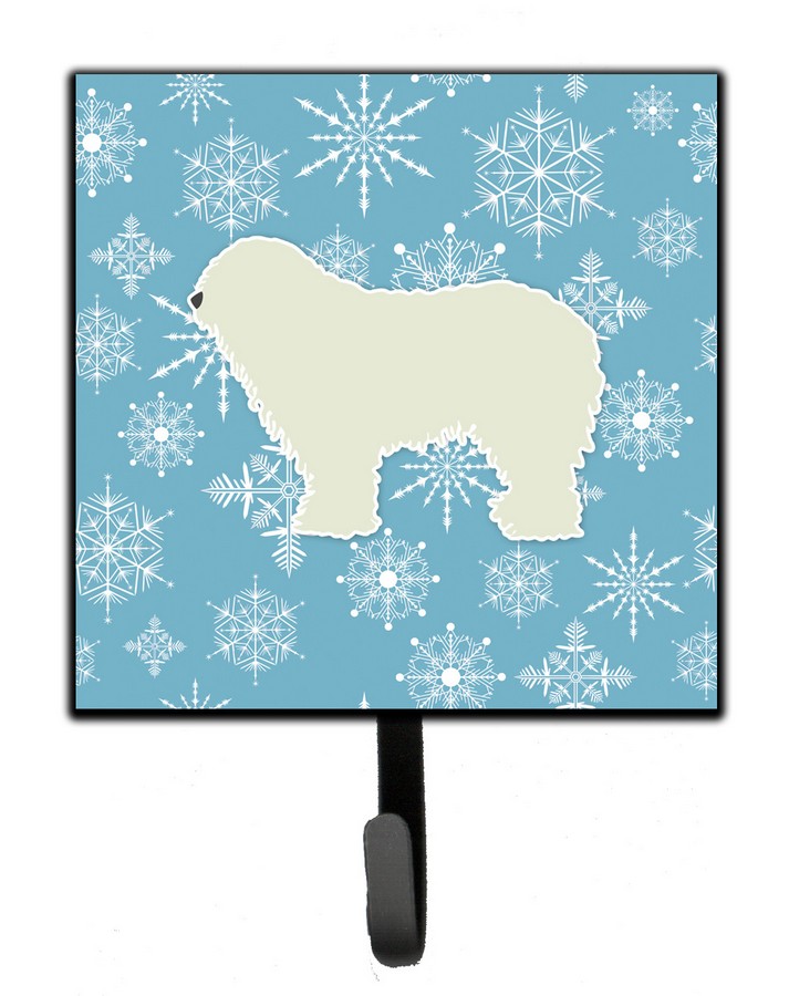 Winter Snowflake Komondor Leash or Key Holder