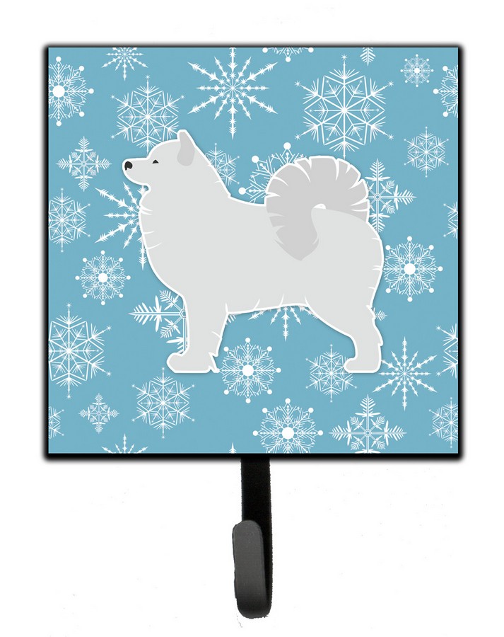 Winter Snowflake Samoyed Leash or Key Holder