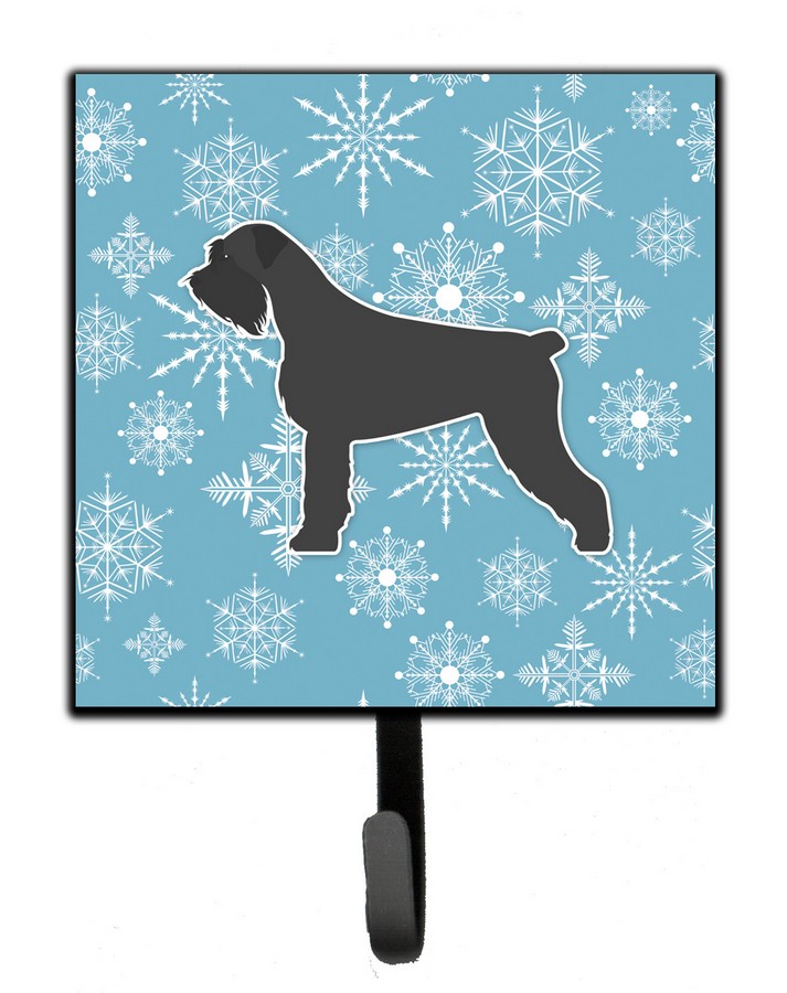 Winter Snowflake Giant Schnauzer Leash or Key Holder