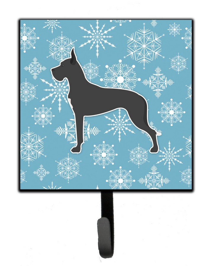 Winter Snowflake Great Dane Leash or Key Holder