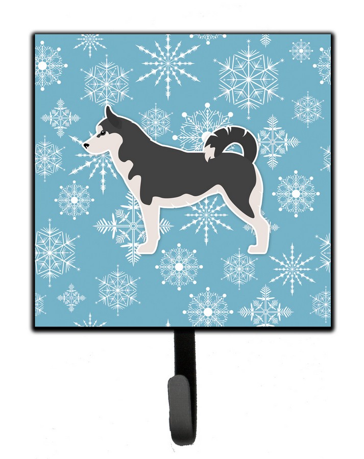 Winter Snowflake Siberian Husky Leash or Key Holder