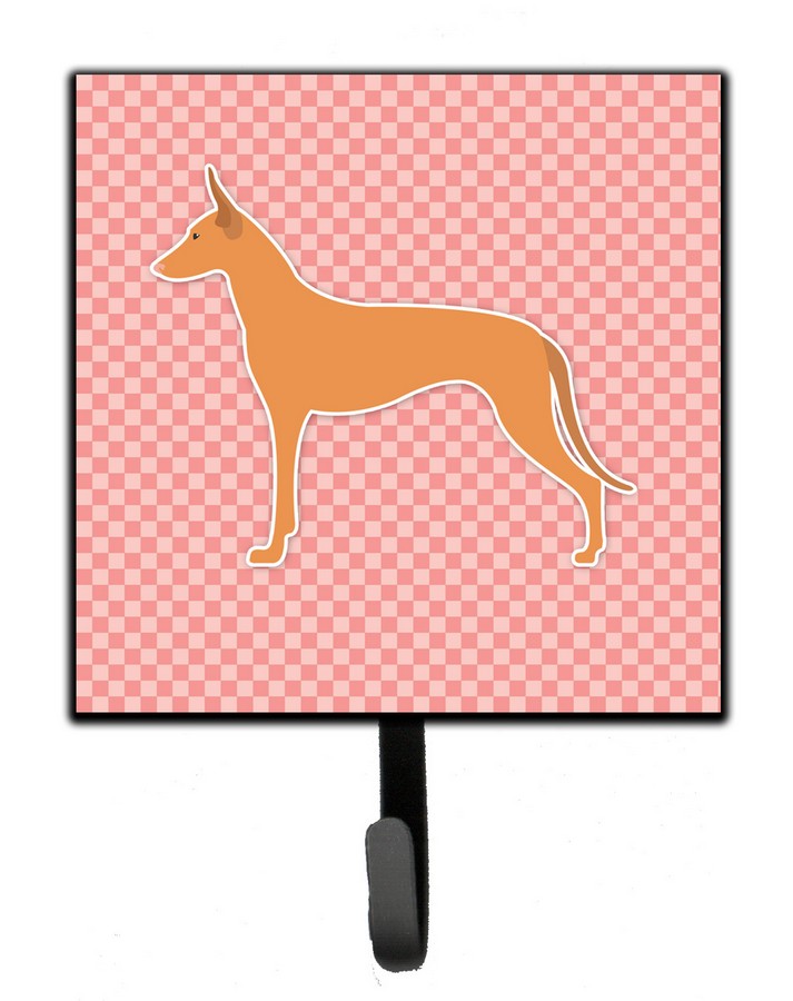Pharaoh Hound Checkerboard Pink Leash or Key Holder