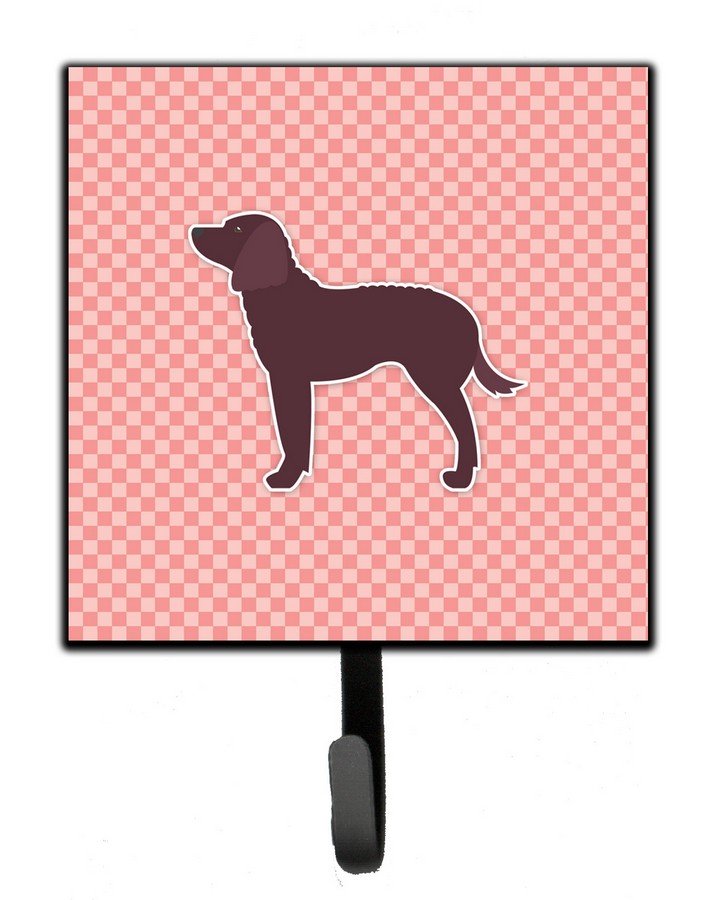 American Water Spaniel Checkerboard Pink Leash or Key Holder