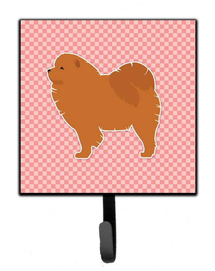 Chow Chow Checkerboard Pink Leash or Key Holder