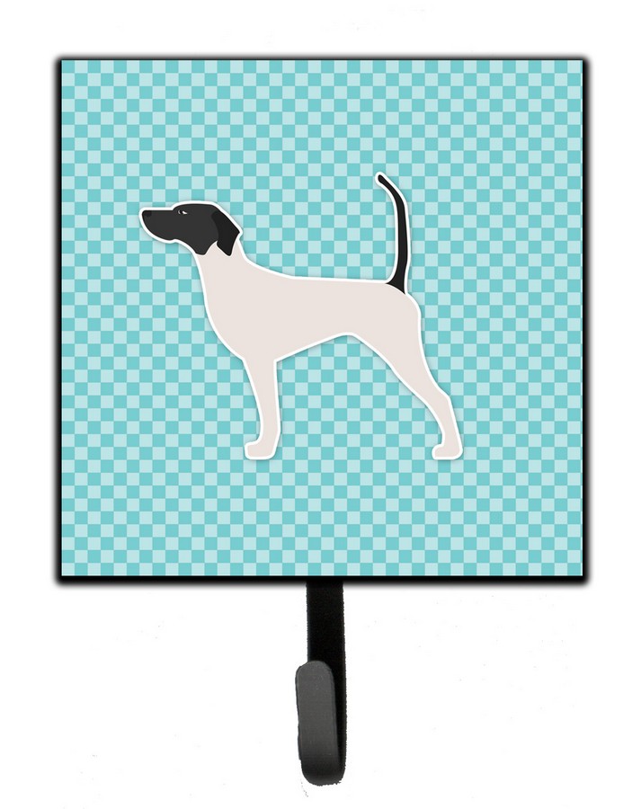 English Pointer Checkerboard Blue Leash or Key Holder