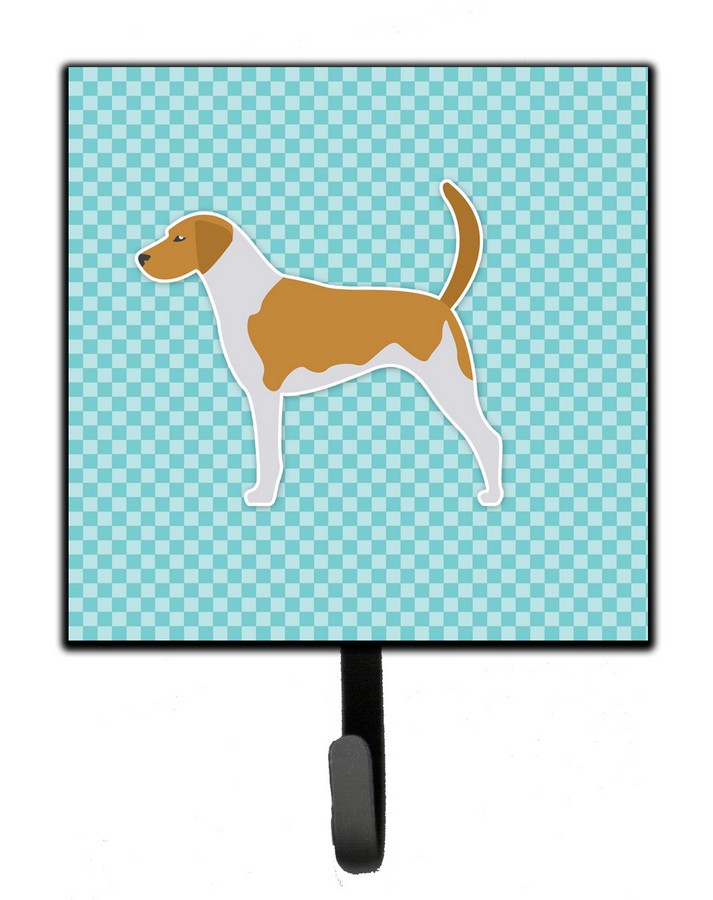 American Foxhound Checkerboard Blue Leash or Key Holder