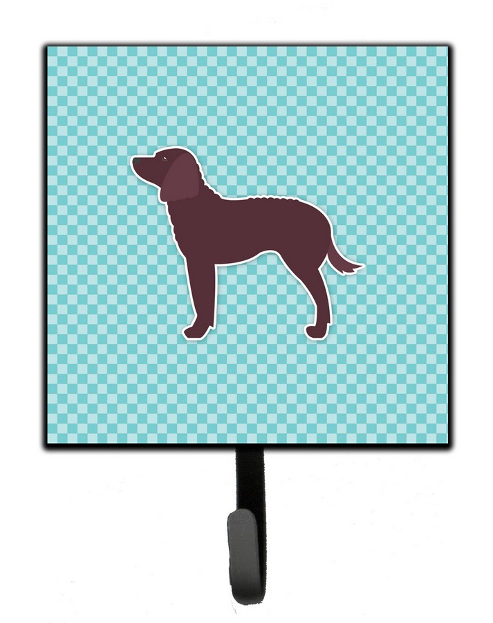 American Water Spaniel Checkerboard Blue Leash or Key Holder