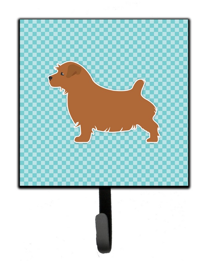 Norfolk Terrier Checkerboard Blue Leash or Key Holder