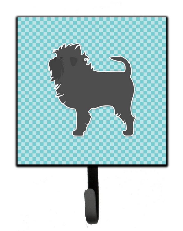 Affenpinscher Checkerboard Blue Leash or Key Holder