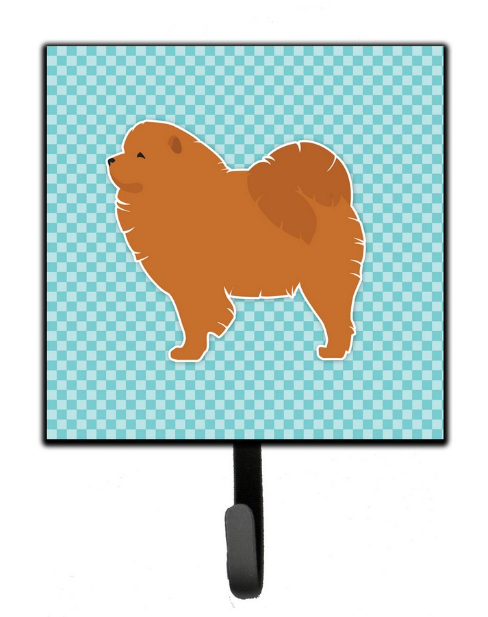 Chow Chow Checkerboard Blue Leash or Key Holder