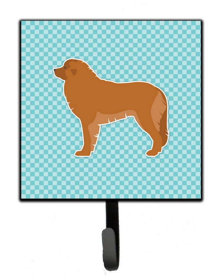 Leonberger Checkerboard Blue Leash or Key Holder