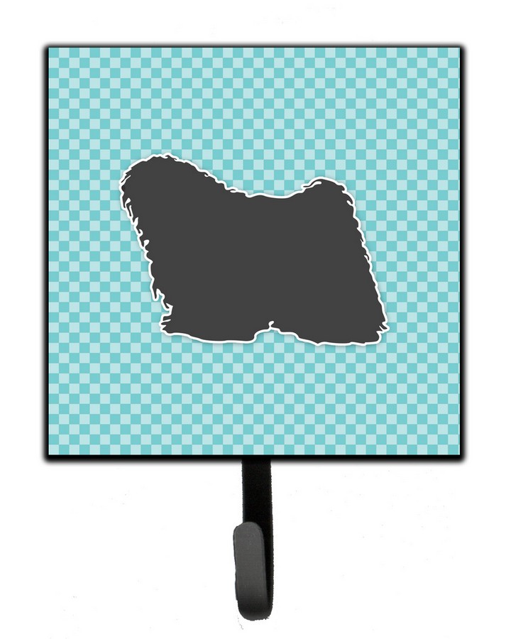 Puli Checkerboard Blue Leash or Key Holder