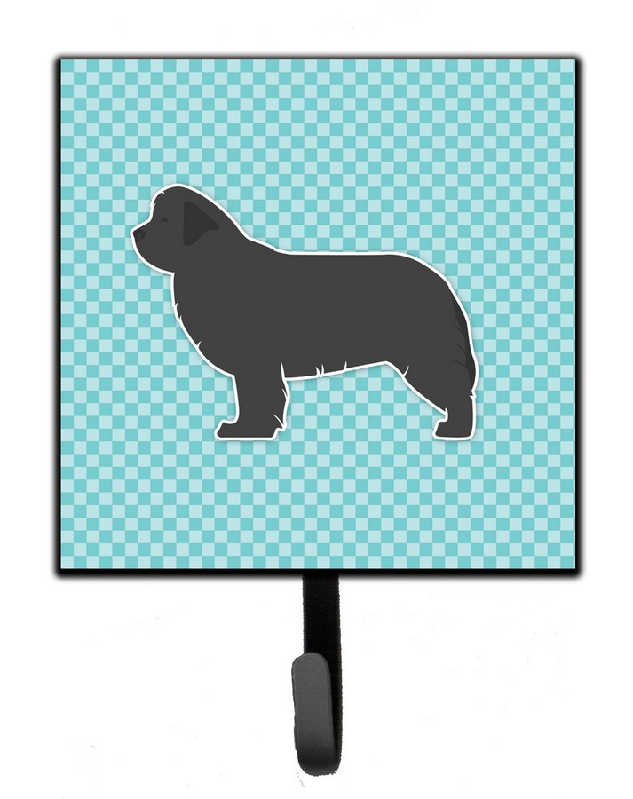 Newfoundland Checkerboard Blue Leash or Key Holder