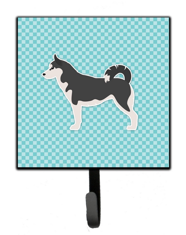 Siberian Husky Checkerboard Blue Leash or Key Holder
