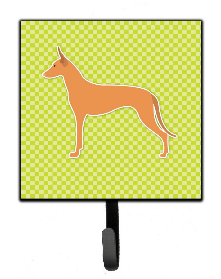 Pharaoh Hound Checkerboard Green Leash or Key Holder