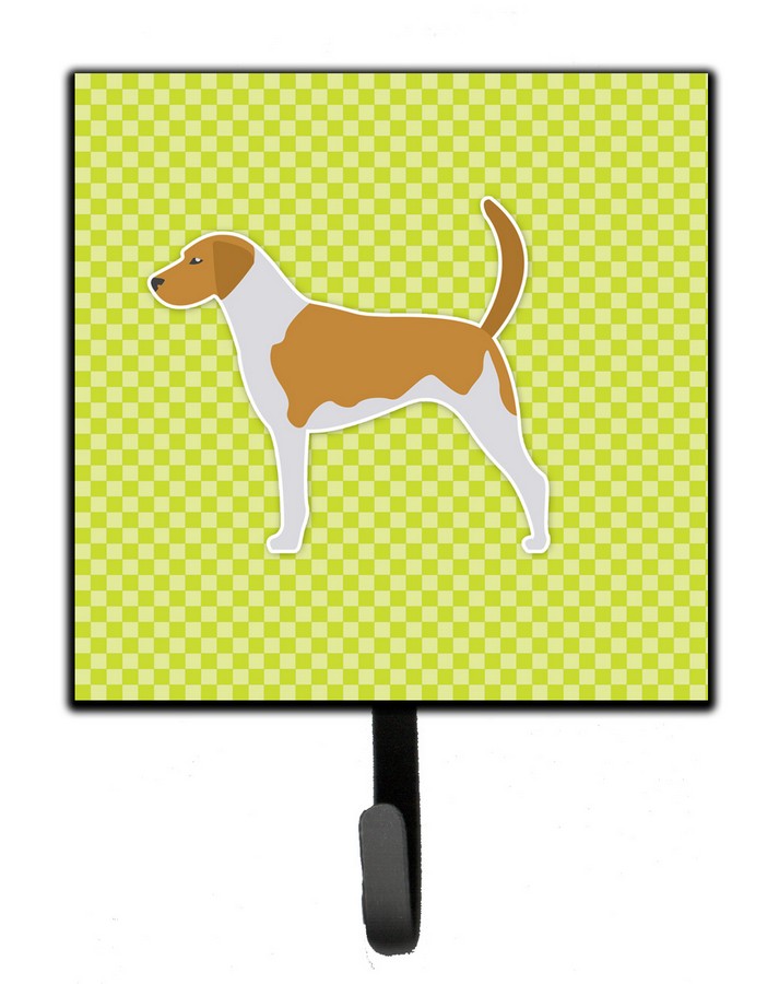 American Foxhound Checkerboard Green Leash or Key Holder