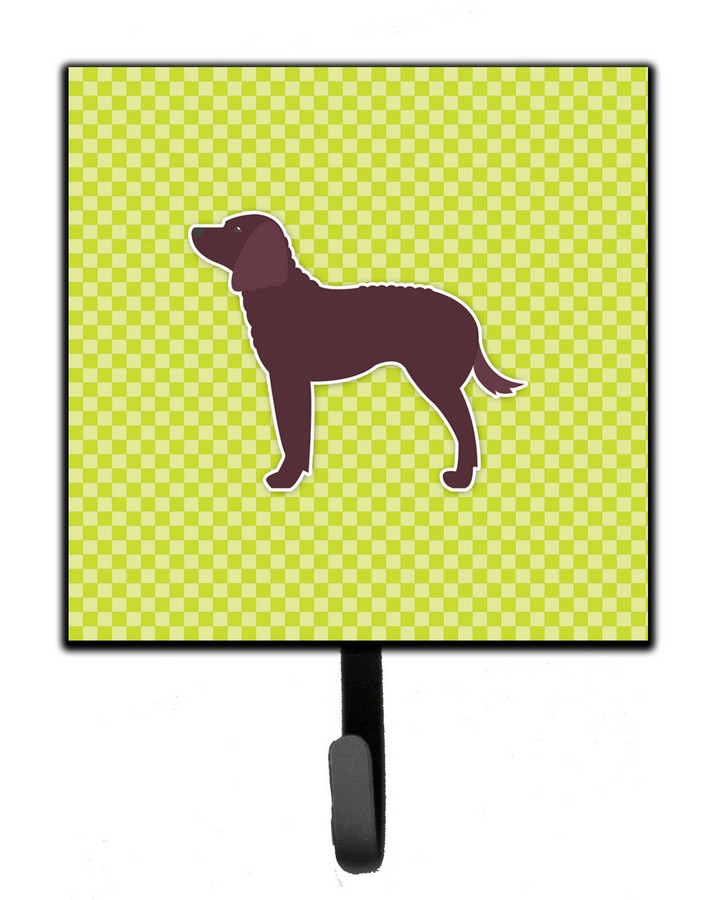 American Water Spaniel Checkerboard Green Leash or Key Holder