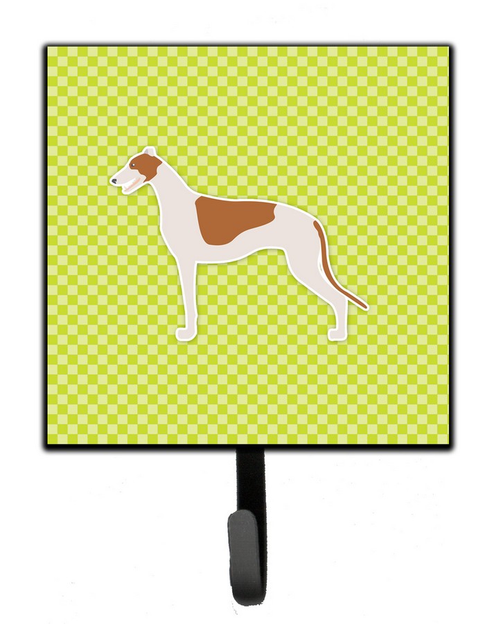 Greyhound Checkerboard Green Leash or Key Holder