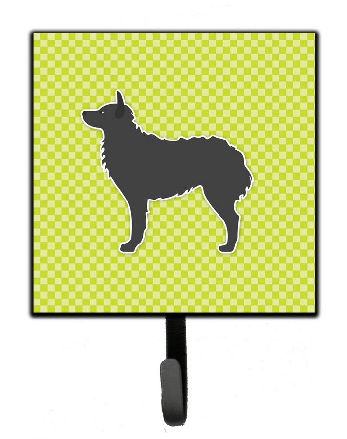 Croatian Sheepdog Checkerboard Green Leash or Key Holder