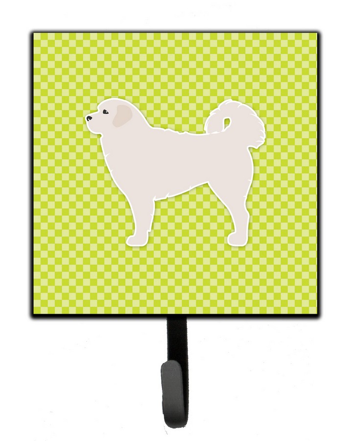 Polish Tatra Sheepdog Checkerboard Green Leash or Key Holder