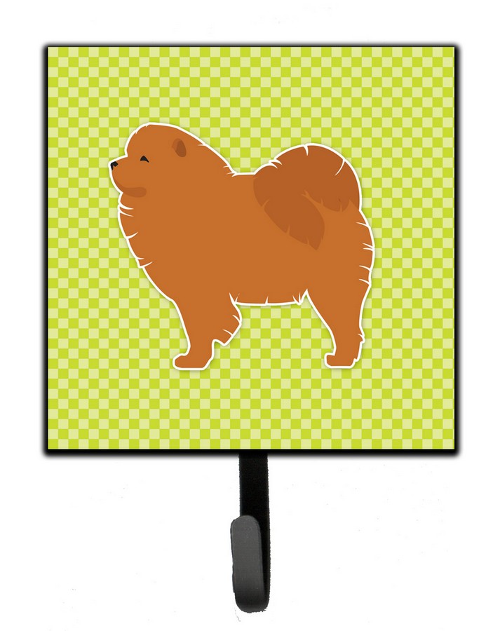 Chow Chow Checkerboard Green Leash or Key Holder