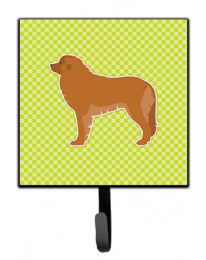 Leonberger Checkerboard Green Leash or Key Holder