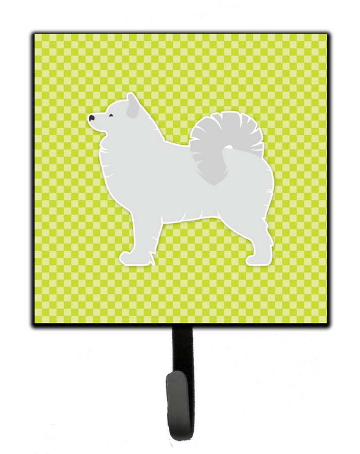 Samoyed Checkerboard Green Leash or Key Holder