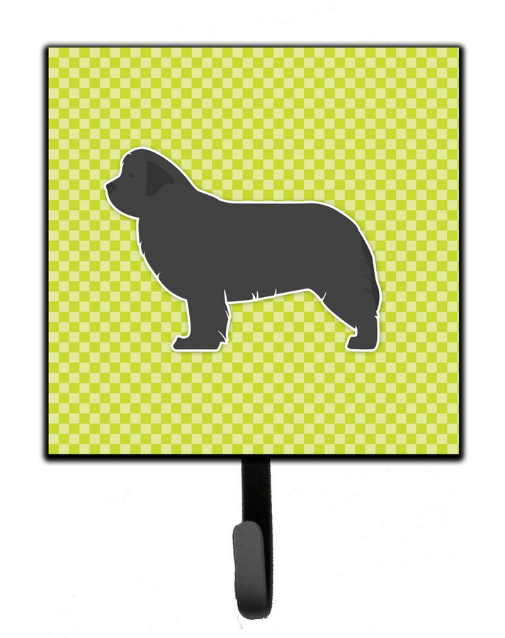 Newfoundland Checkerboard Green Leash or Key Holder