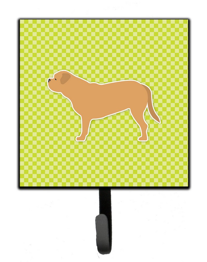 Dogue de Bordeaux Checkerboard Green Leash or Key Holder