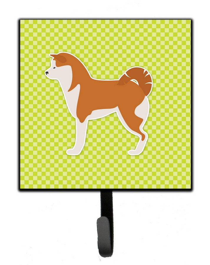 Akita Checkerboard Green Leash or Key Holder