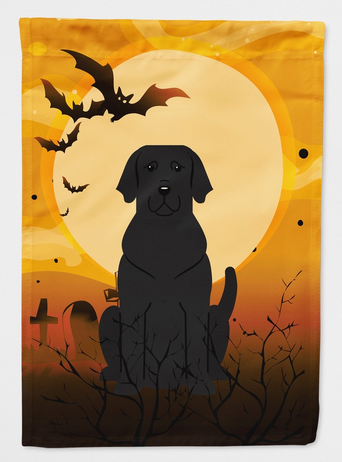 Halloween Black Labrador Flag Garden Size
