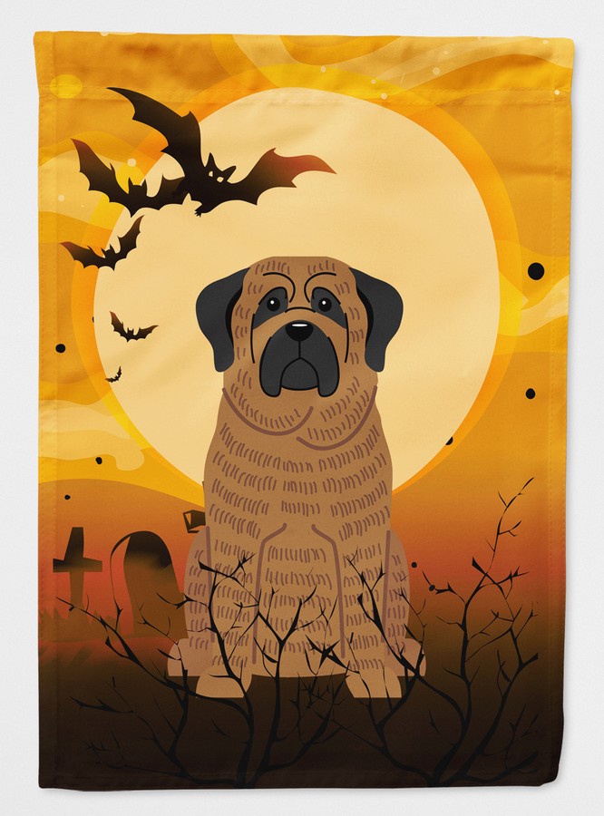 Halloween Mastiff Brindle Flag Garden Size