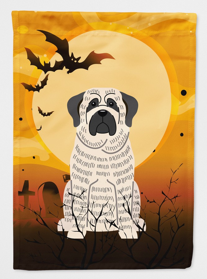 Halloween Mastiff Brindle White Flag Garden Size