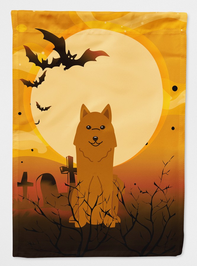 Halloween Karelian Bear Dog Flag Garden Size
