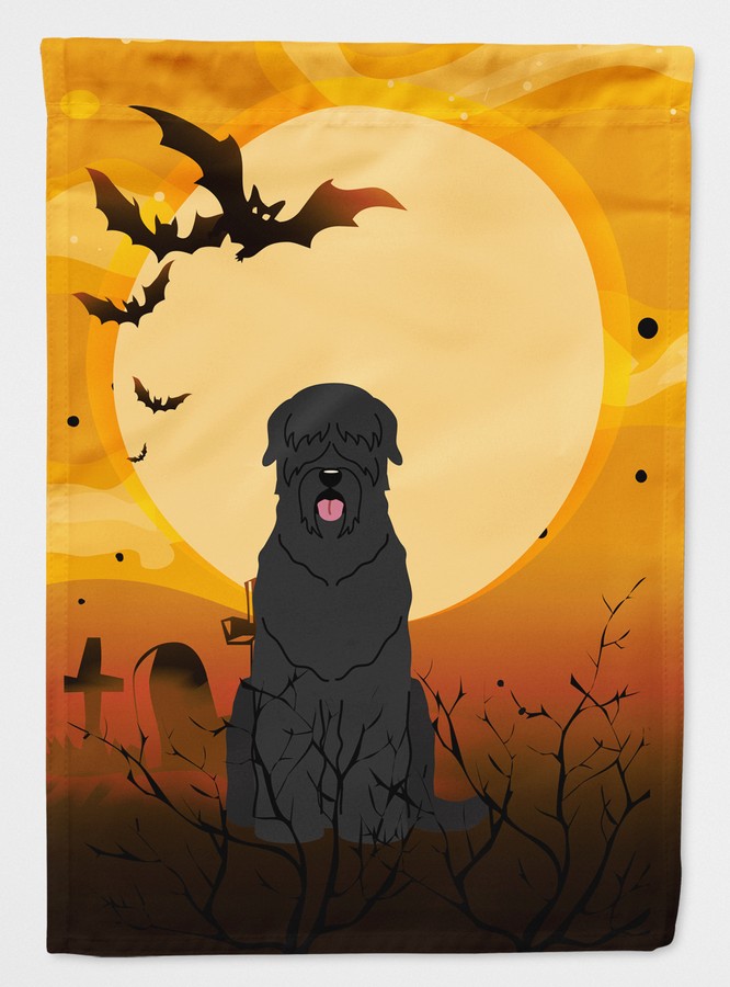 Halloween Black Russian Terrier Flag Garden Size