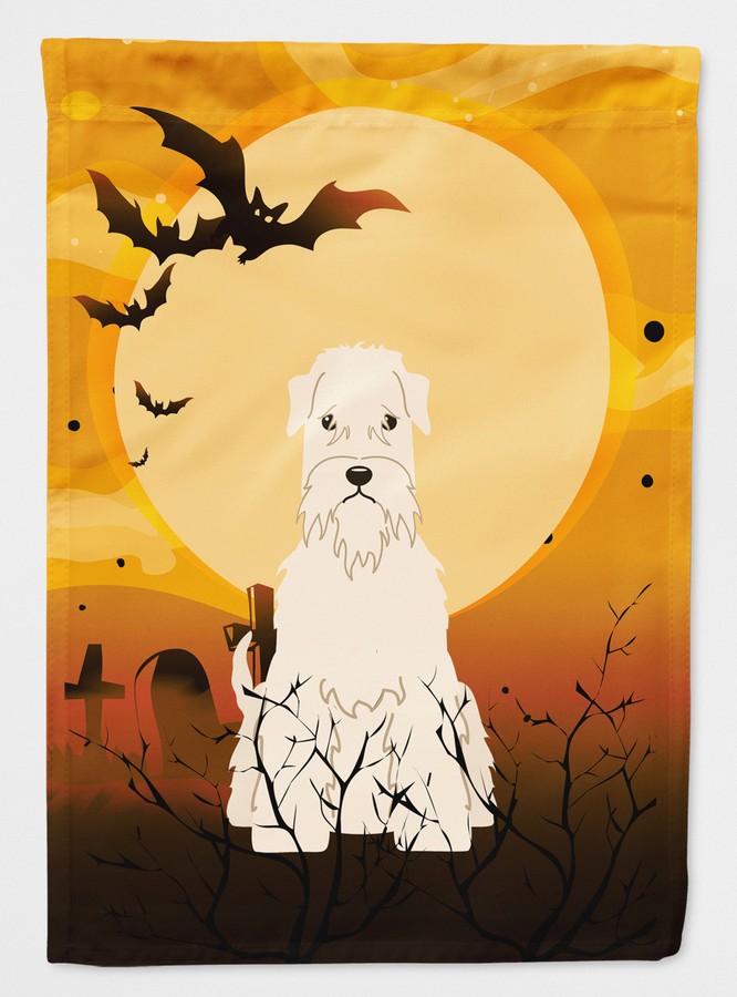 Halloween Soft Coated Wheaten Terrier Flag Garden Size