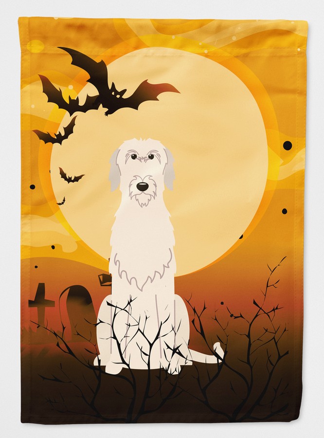 Halloween Irish Wolfhound Flag Garden Size