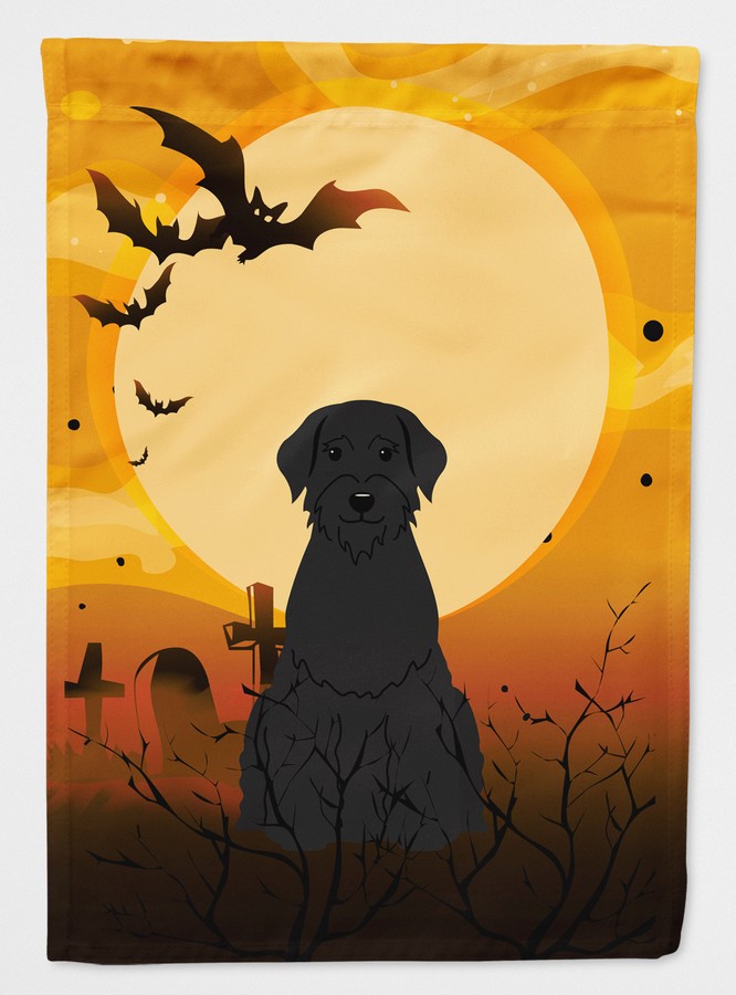 Halloween Giant Schnauzer Flag Garden Size