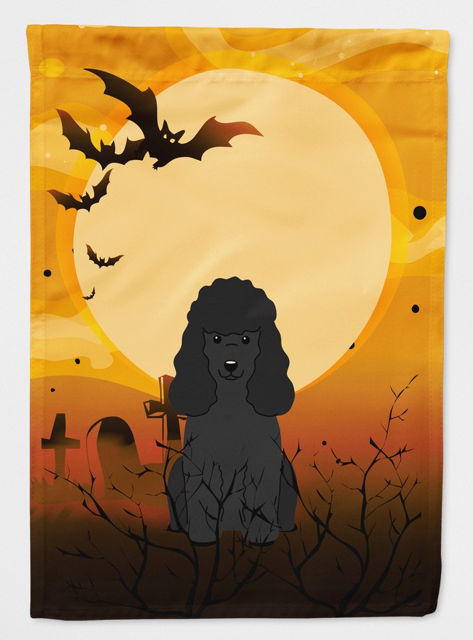 Halloween Poodle Black Flag Garden Size