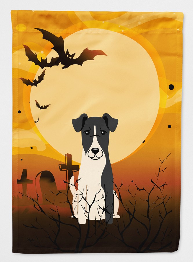 Halloween Smooth Fox Terrier Flag Garden Size