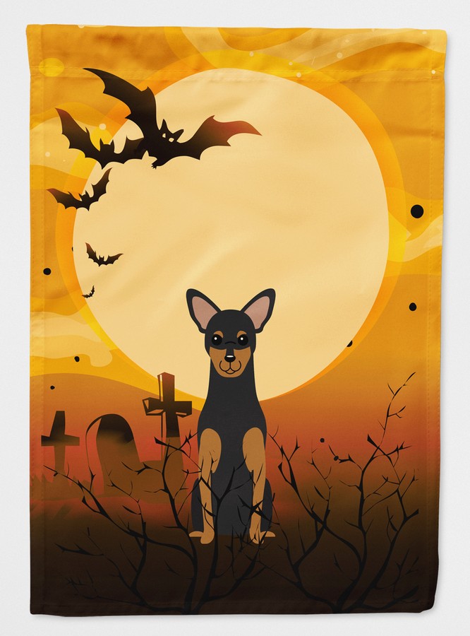 Halloween Manchester Terrier Flag Canvas House Size