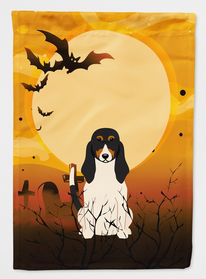 Halloween Swiss Hound Flag Canvas House Size