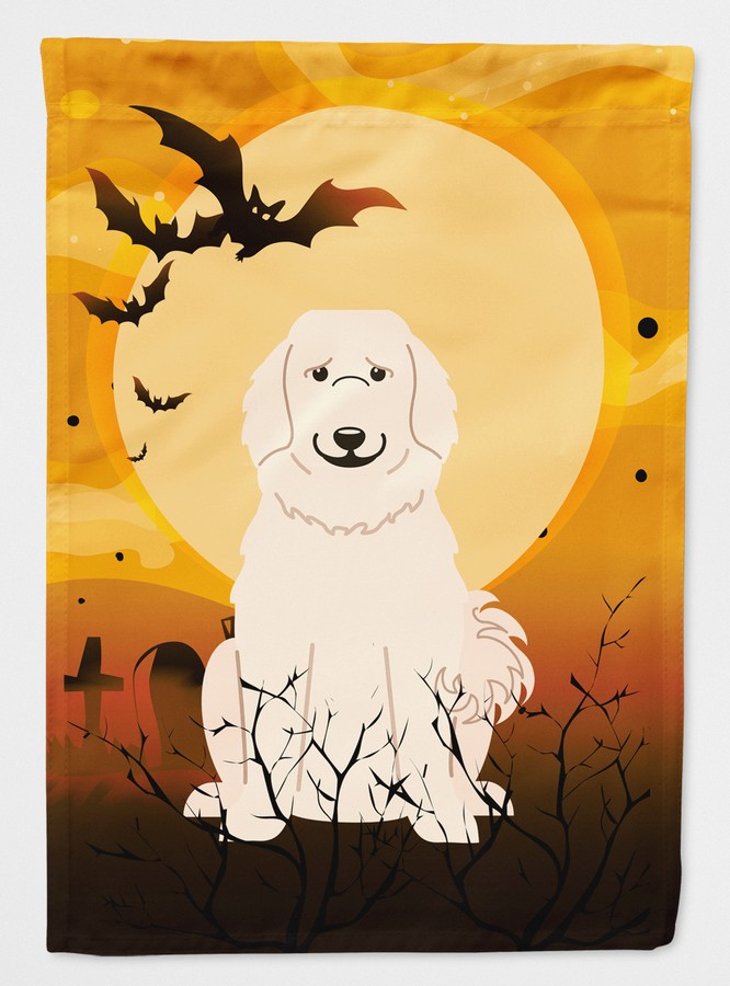 Halloween Great Pyrenese Flag Canvas House Size